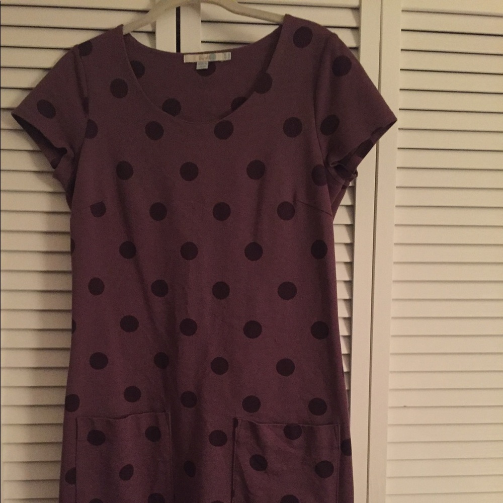 Boden Purple Polka Dot Dress, Size 6R